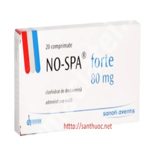 No-spa Forte 80mg - Thuốc giúp điều trị đau dạ dầy, sỏi mật hiệu quả