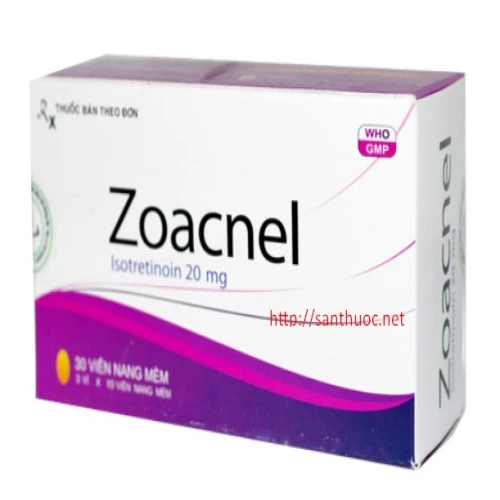 Zoacnel 20mg - Thuốc giúp điều trị mụn trứng cá hiệu quả