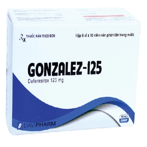 Gonzalez-125 - Thuốc trị bệnh dư thừa sắt hiệu quả của Davipharm