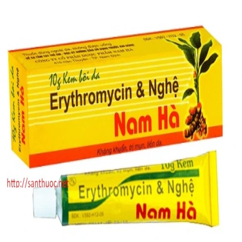 Erythromycin & nghệ Nam Hà 10g - Thuốc điều trị mụn trứng cá hiệu quả