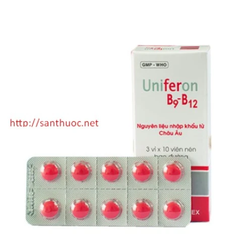 Uniferon B9 - B12 - Thuốc giúp bổ sung vitamin và khoáng chất cho cơ thể hiệu quả