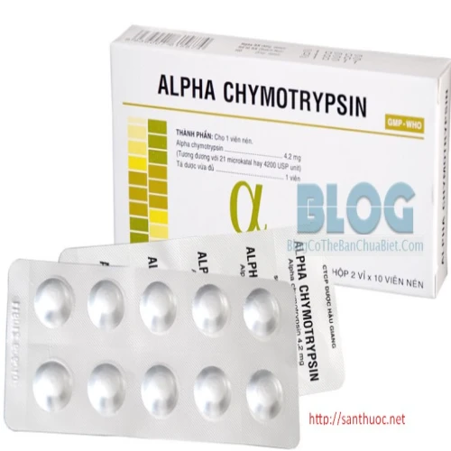 Alpha chymotripsin - Thuốc chống phù nề, kháng viêm hiệu quả