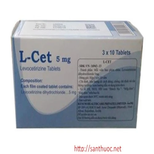 L - Cet 5mg - Thuốc chống dị ứng hiệu quả