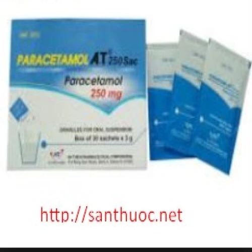 Paracetamol A.T 250 sac - Thuốc giúp giảm đau, hạ sốt hiệu quả