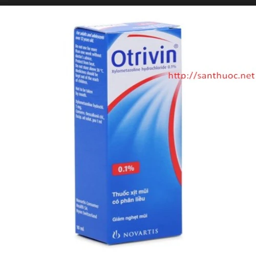 Otrivin 0.1% Spray - Thuốc điều trị gạt mũi hiệu quả