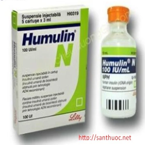 Humulin N100IU/1ml - Thuốc điều trị bệnh tiểu đường hiệu quả