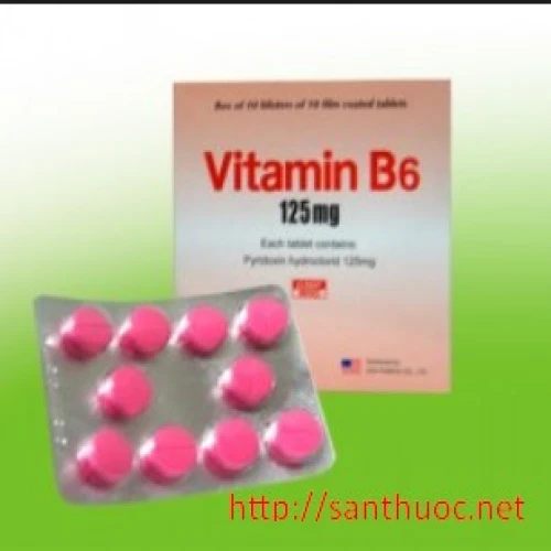 Vitamin B6 125mg - Thuốc giúp bổ sung vitamin hiệu quả