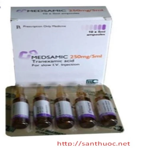 Medsamic Inj.500mg/5ml - Thuốc giúp năng ngừa chảy máu trong phẫu thuật hiệu quả