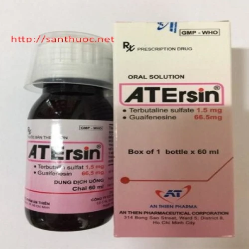Atersin (chai) - Thuốc giúp điều trị các bệnh đường hô hấp hiệu quả