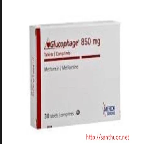 Glucophage Tab.850mg Box.30 - Thuốc điều trị bệnh đái tháo đường hiệu quả