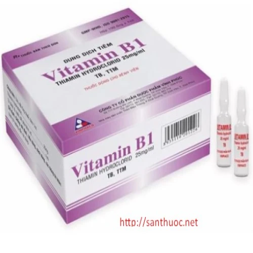 Vitamin B1 inj.25mg Box.100 Vinphaco - Thuốc giúp bổ sung vitamin B1 hiệu quả