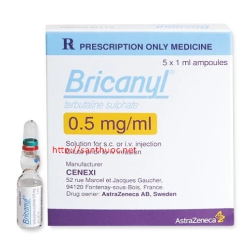 Bricanyl Inj.0.5mg/ml - Thuốc giúp điều trị hen phế quản hiệu quả