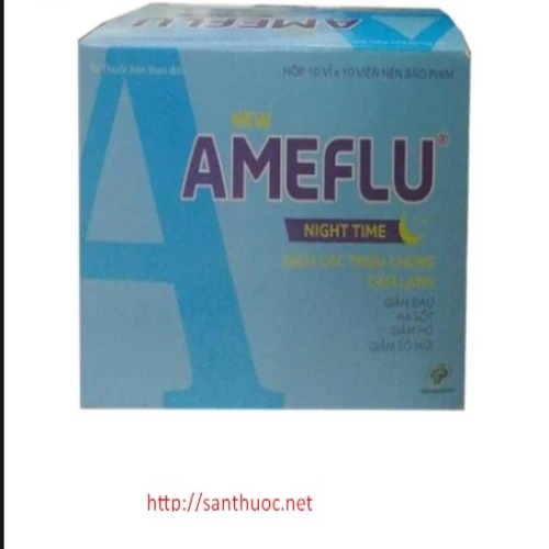 Ameflu Night Tab - Thuốc giúp giảm đau, hạ sốt hiệu quả 