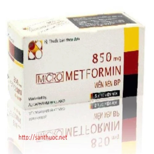 Metformin GSK 850mg - Thuốc điều trị bệnh đái tháo đường không phụ thuộc vào insulin hiệu quả
