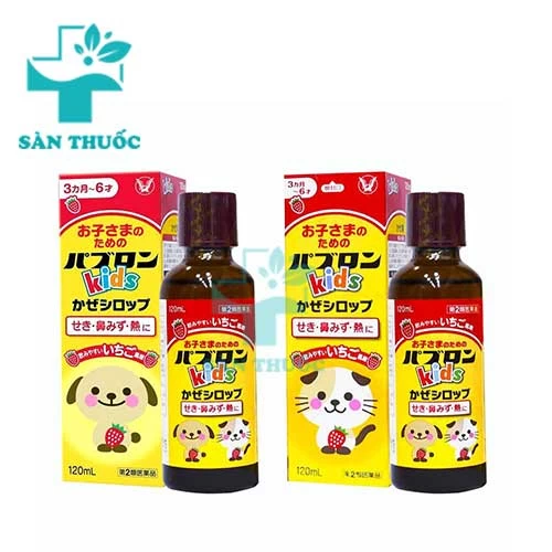 Paburon S Kids 120ml - Hỗ trợ điều trị cảm cúm ở trẻ em của Nhật