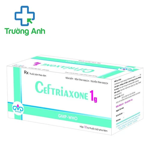 Ceftriaxone 1g MD Pharco - Thuốc kháng sinh trị nhiễm khuẩn