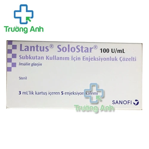 Lantus solostar 100IU/ml 3ml - Thuốc điều trị bệnh tiểu đường hiệu quả của Pháp