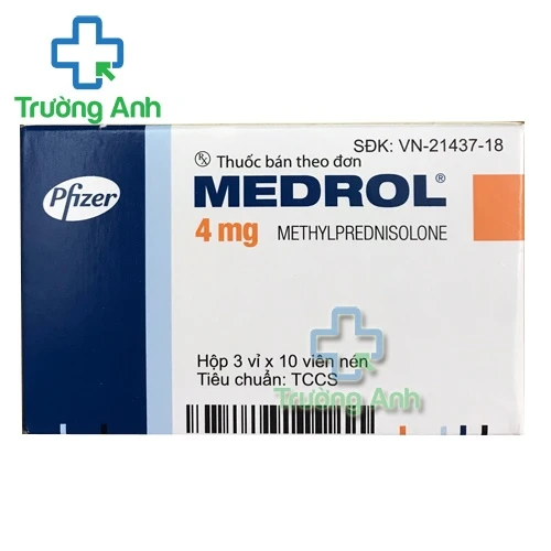 Medrol 4mg Pfizer - Thuốc chống viêm hiệu quả