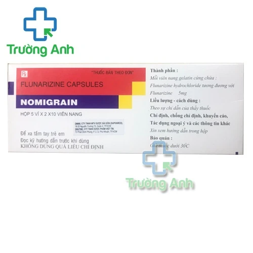 Nomigrain 5mg Torr - Thuốc điều trị rối loạn tiền đình hiệu quả