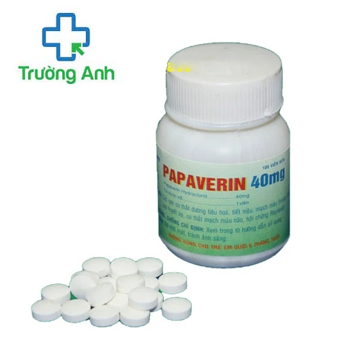 Papaverin 40mg Armephaco - Thuốc điều trị co thắt cơ trơn hiệu quả