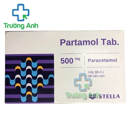 Partamol tab.500mg Stella - Thuốc giúp giảm đau, hạ sốt hiệu quả