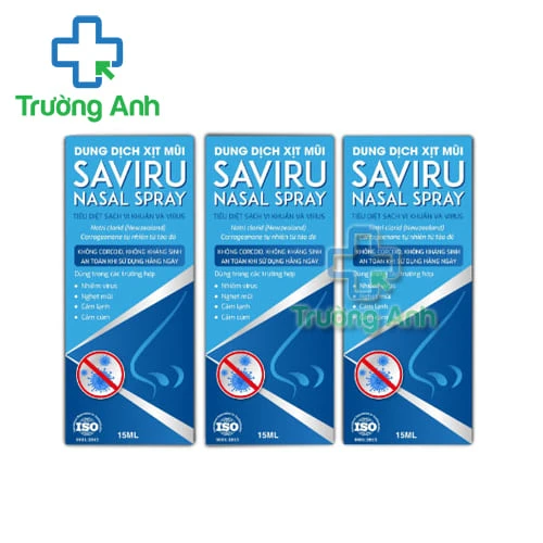 Saviru Nasal Spray 15ml DK Pharma - Giúp vệ sinh mũi