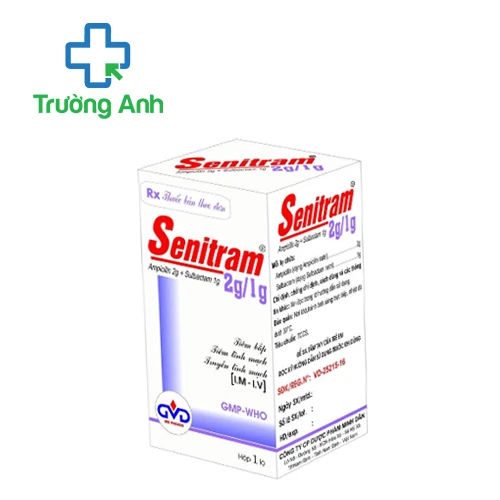Senitram 2g/1g MD Pharco - Thuốc điều trị nhiễm khuẩn nặng