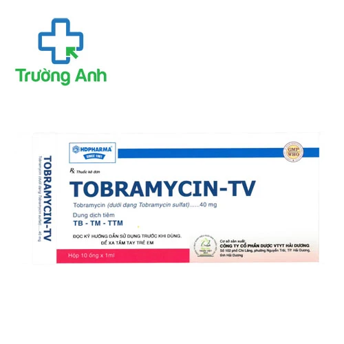 Tobramycin-TV 40 HD Pharma - Thuốc điều trị nhiễm khuẩn vừa