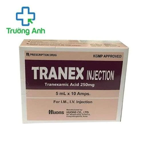 Tranex Injection 250mg/5ml Huons - Thuốc cầm máu trong trường hợp rong kinh