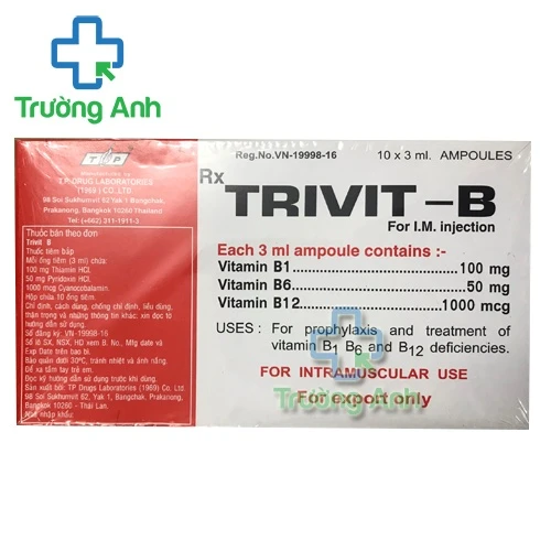 Trivit B - Thuốc giúp bổ sung vitamin nhóm B hiệu quả