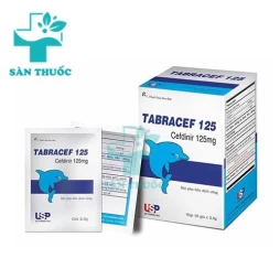 Tabracef 125 US Pharma USA - Thuốc điều trị nhiễm khuẩn nhẹ