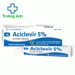 Aciclovir 5% 5g VCP (Aciclovir) - Thuốc bôi điều trị Herpes Simplex