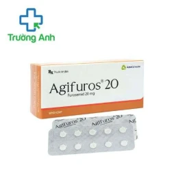 Agifuros 20 Agimexpharm - Hỗ trợ điều trị phù do nguyên nhân bệnh lý tim, gan