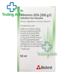 Albiomin 20% (200g/l) 100ml Biotest - Thuốc trị sốc giảm thể tích
