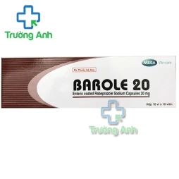 Barole 20mg - Thuốc điều trị viêm loét dạ dày, tá tràng hiệu quả