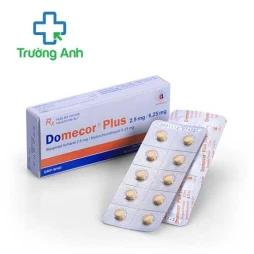 Domecor plus 2,5mg/6,25mg - Thuốc điều trị tăng huyết áp hiệu quả