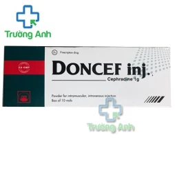 DONCEF 1g inj - Thuốc điều trị nhiễm khuẩn đường hô hấp