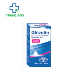 Qbizolin 0,05% 10ml Quapharco - Thuốc điều trị nghẹt mũi