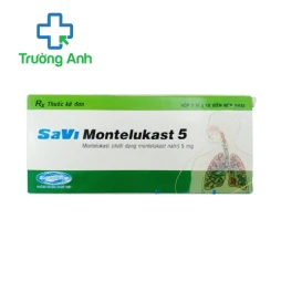 SaVi Montelukast 5mg - Thuốc dự phòng và điều trị hen phế quản