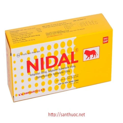 Nidal - Thuốc giúp giảm đau, chống viêm hiệu quả