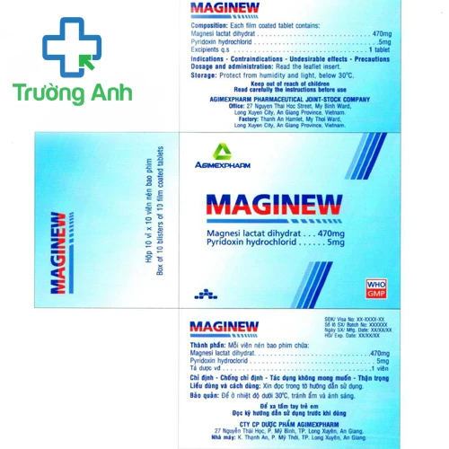 Maginew - Thuốc bổ sung Magnesi hiệu quả của Agimexpharm