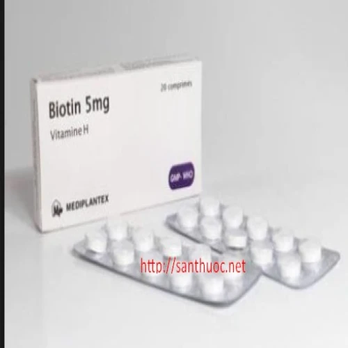Biotin Tab.5mg Mediplantex - Thuốc điều trị bệnh da liễu hiệu quả