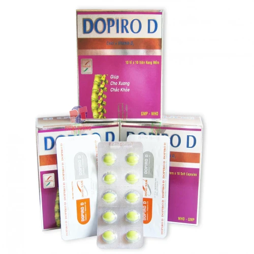 Dopiro D - Dùng cho trẻ còi xương, suy dinh dưỡng