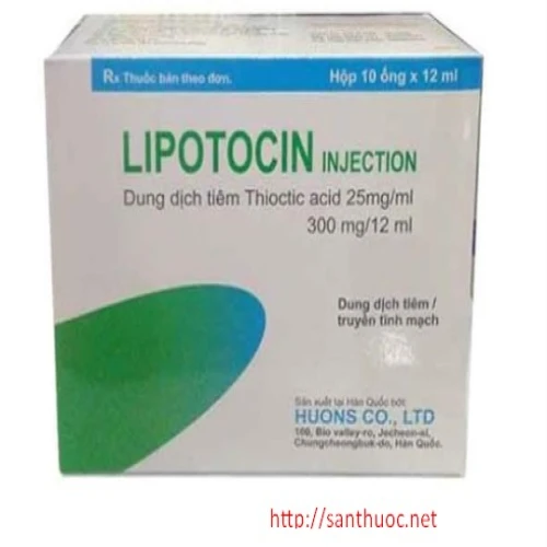 Lipotocin 300mg/12ml - Dung dịch tiêm, truyền hiệu quả của Hàn Quốc