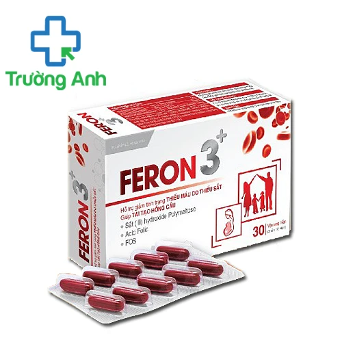 Feron 3+ - Thực phẩm bổ sung sắt cho cơ thể của Hadiphaco