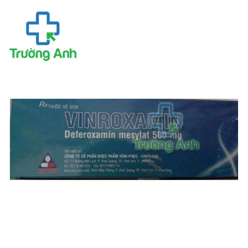 Vinroxamin 500mg Vinphaco - Thuốc điều trị ngộ độc sắt