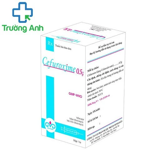 Cefuroxime 0,5g MD Pharco (tiêm) - Thuốc điều trị nhiễm khuẩn