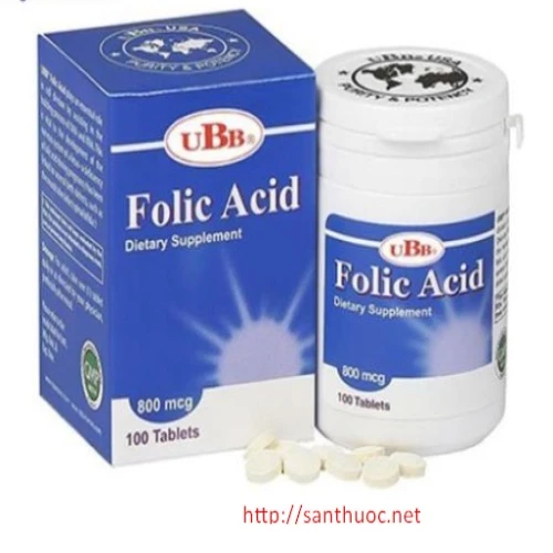 Acid forlic UBB - Giúp bổ sung các dưỡng chất cho cơ thể hiệu quả