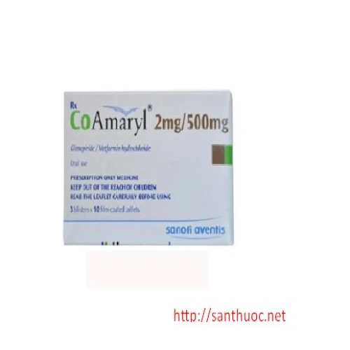 Co Amaryl 2/500 - Thuốc điều trị bệnh đái tháo đường hiệu quả