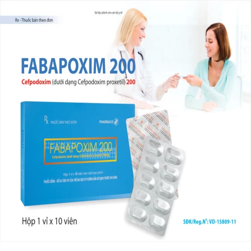 Fabapoxim 200mg kháng sinh Cefpodoxim thế hệ 3